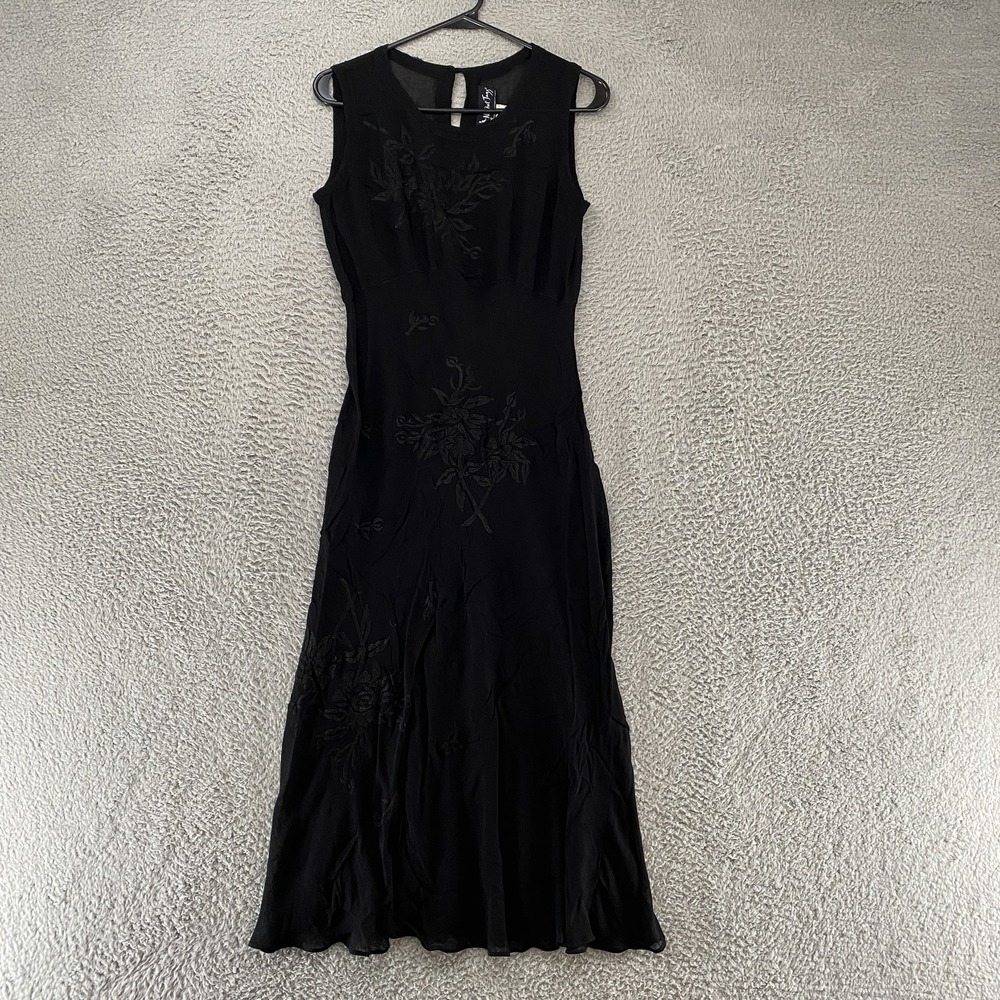All That Jazz Babydoll Dress Womens Small Midi Floral Whimsigoth 90s Vintage